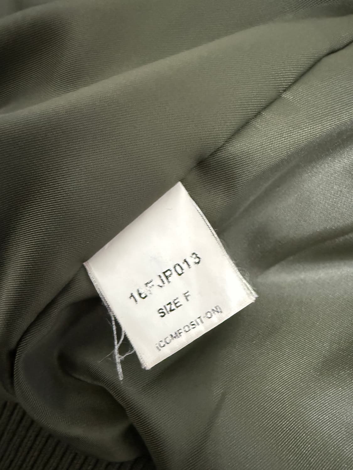 JS뉴욕 카키색 끈 장식 봄버 자켓 상품이미지4