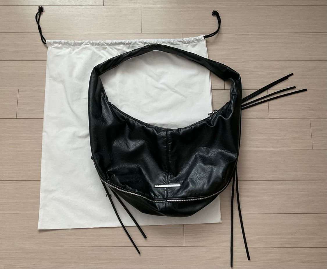 트리밍버드 Zipper Finishing Leather 호보백 가방 상품이미지2