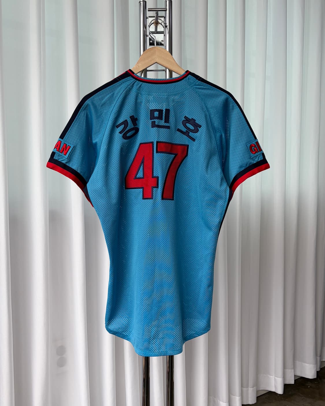 [XL]롯데 자이언츠 네포스 스머프 강민호 야구 유니폼 상품이미지4