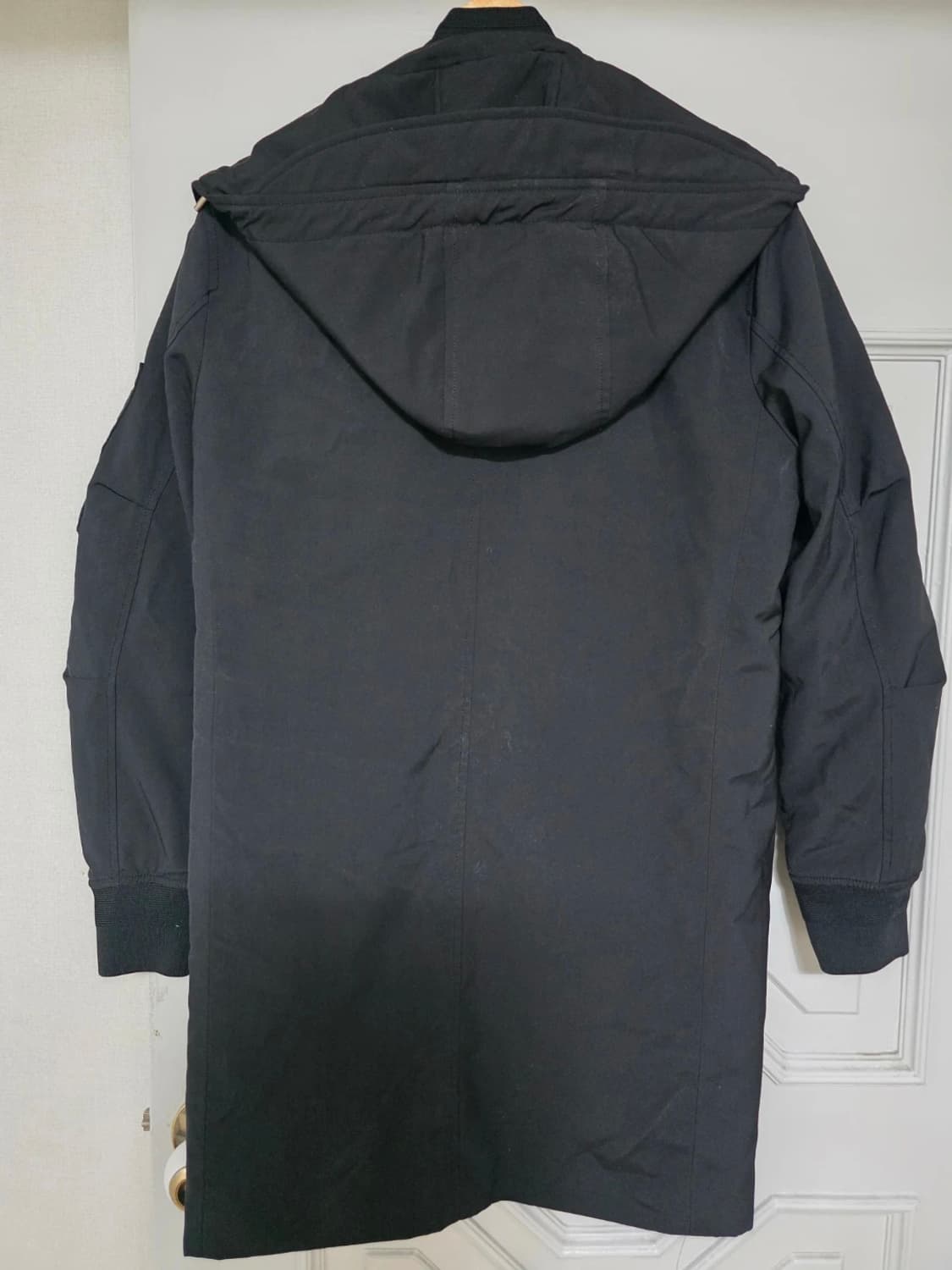 솔리드옴므 패디드 롱 ma-1 자켓 블랙 95 상품이미지7