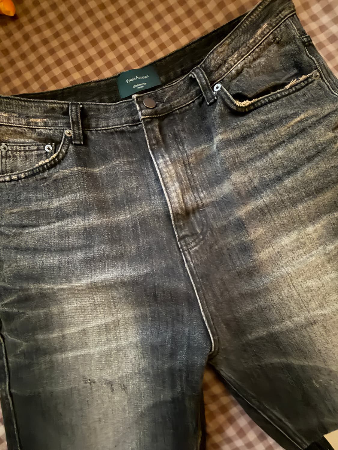 [1] 언더마이카 와이드 플레어 데님 팬츠 상품이미지2