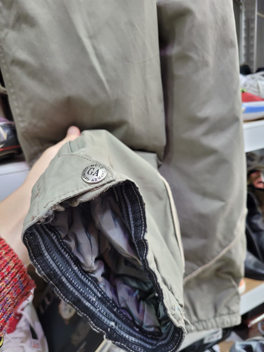 조르지오 아르마니 퍼 카라 점프 수트 패딩 상품이미지7