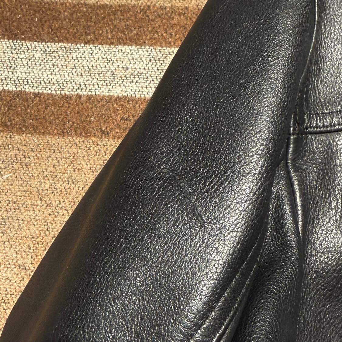 J.CREW 제이크루 헤비 카우레더 카 코트 XL 소가죽 자켓 터키제 상품이미지7