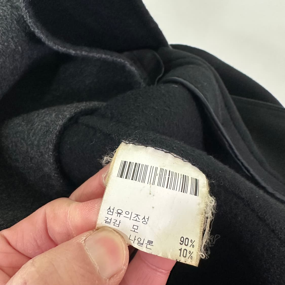 100 런던포그 차콜 카라배색 하프 발마칸코트 상품이미지7