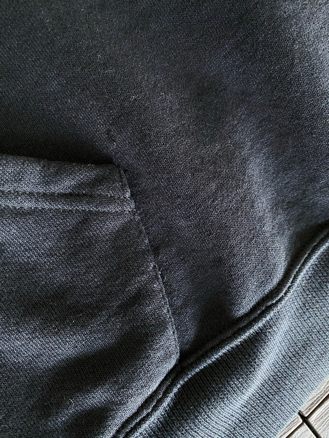 (L) 90s 러셀 후드집업 블랙 상품이미지4