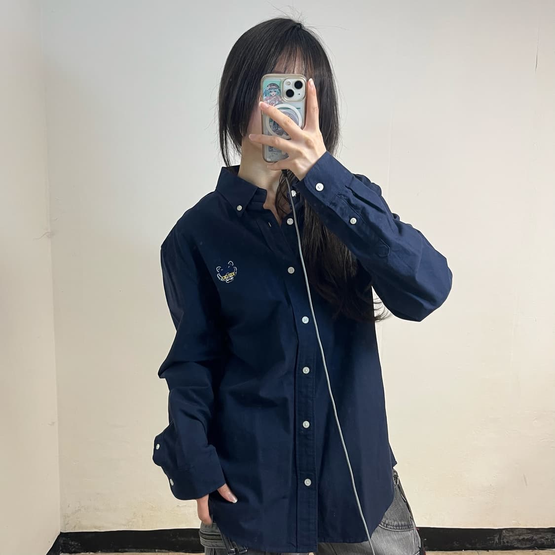 Kenzo navy shirt 상품이미지2