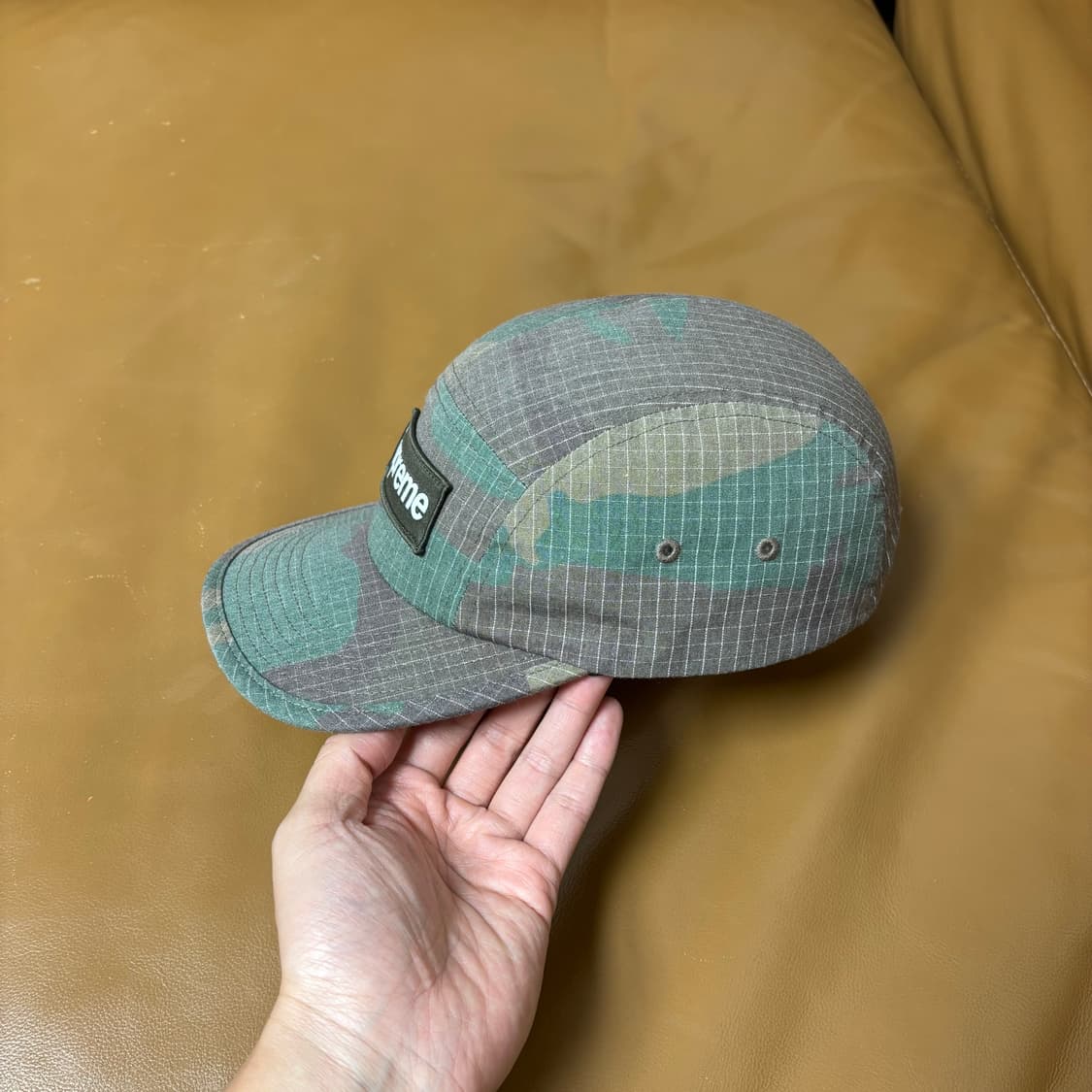 슈프림 캠프캡 모자 박스로고 24SS 립스탑 리플렉티브 우드랜드 카모 상품이미지6