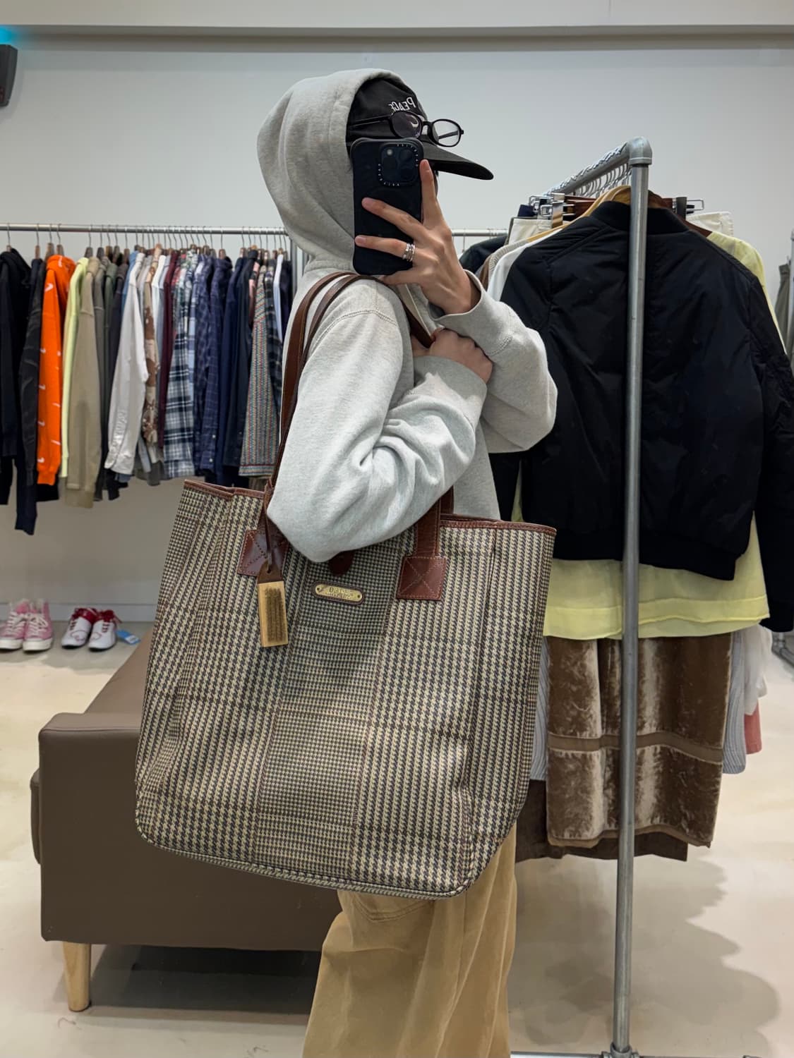 폴로 랄프로렌 글렌체크 토트백 상품이미지6