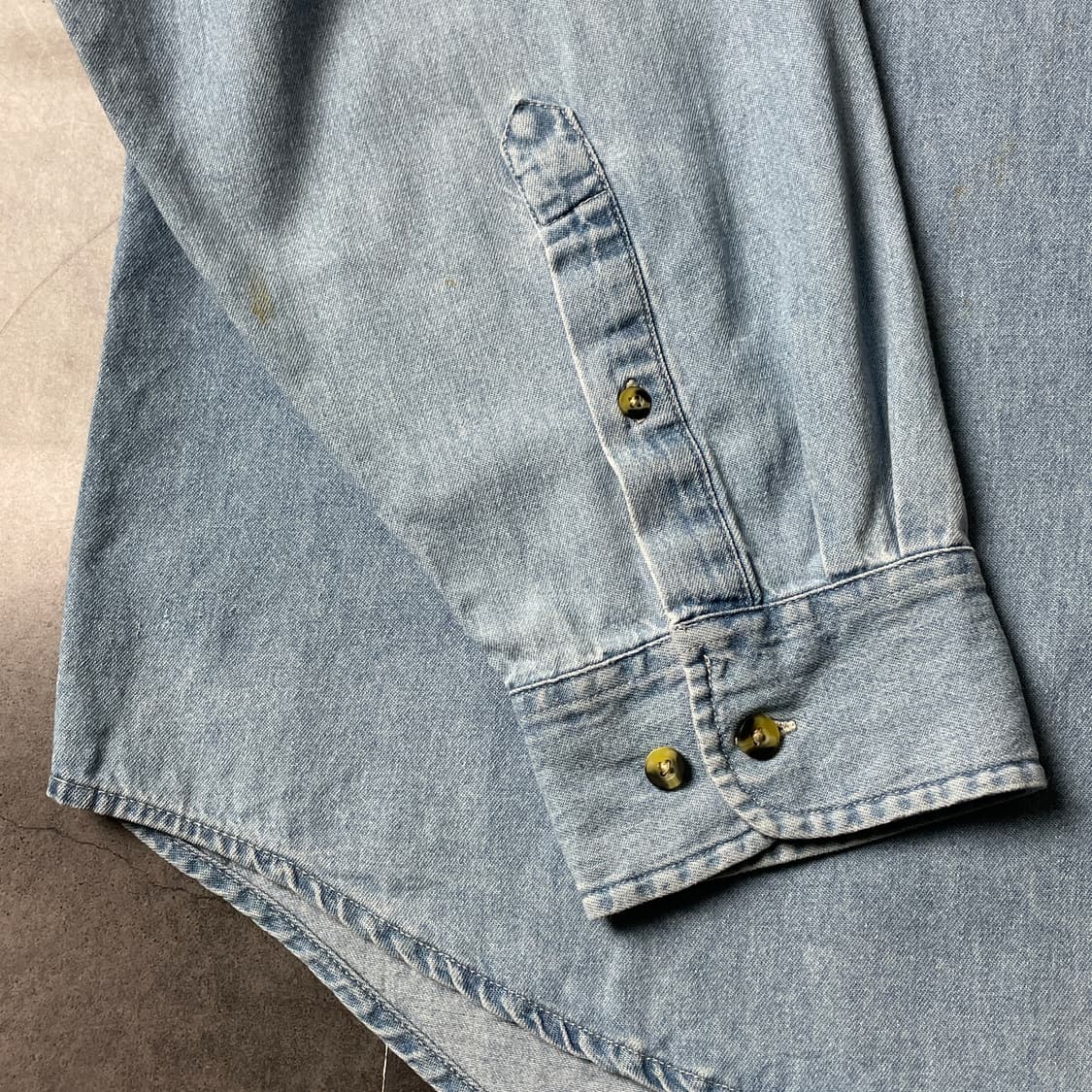 PORT AND COMPANY 빈티지 코튼 데님 셔츠 A00741 상품이미지6