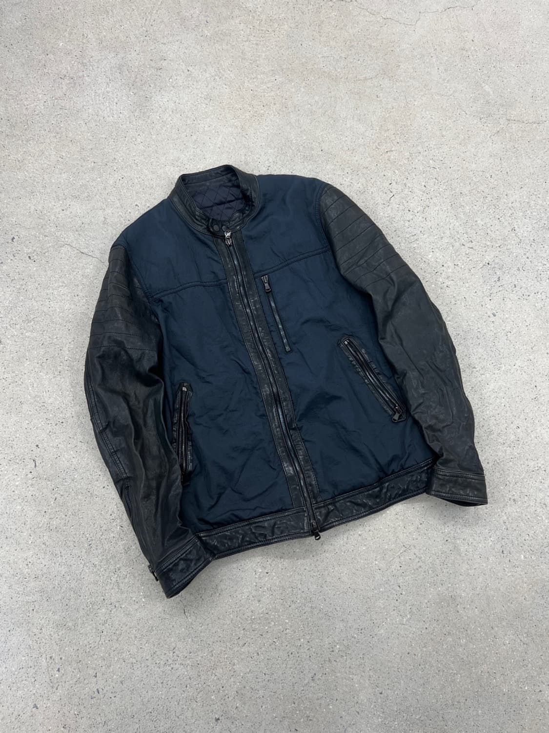 솔리드옴므 우영미 패브릭믹스 레더 자켓 상품이미지3