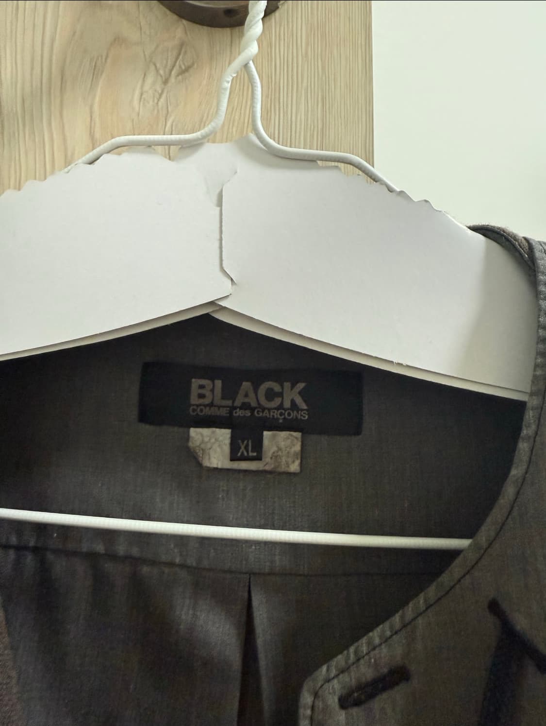 꼼데가르송 블랙 패치 후드 셔츠 xI 상품이미지3