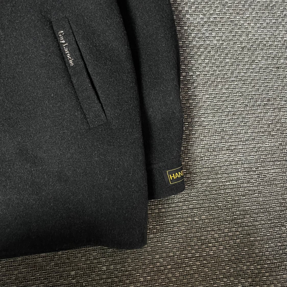 기라로쉬 블랙 울 캐시미어 핸드메이드 블루종 자켓 100 상품이미지5