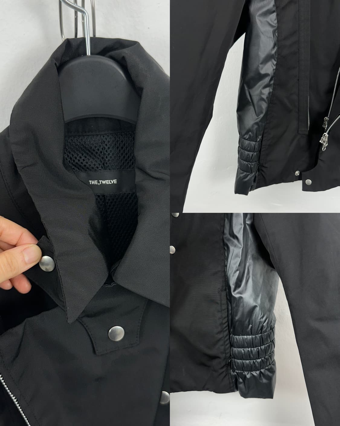 THE TWELVE Diagonal Double-Zip Riders Ja 상품이미지6