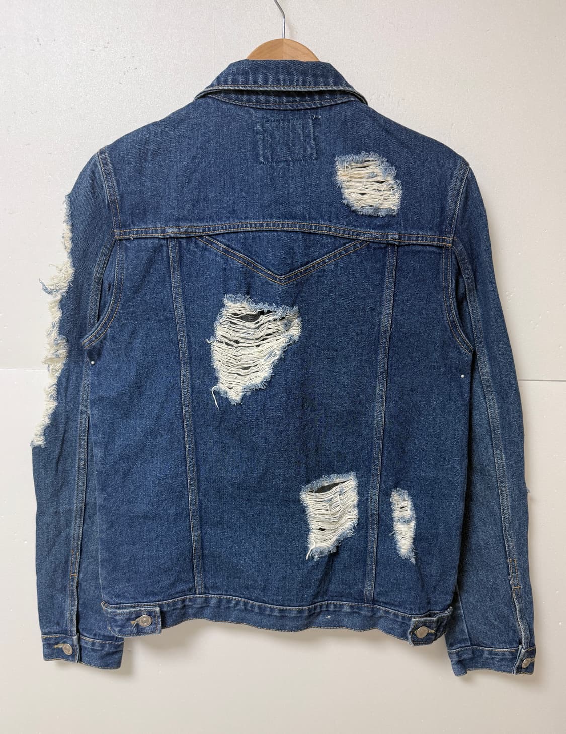 트위스트(TWIST) 데미지 데님 자켓 워싱 청자켓 Free 데일리 상품이미지4