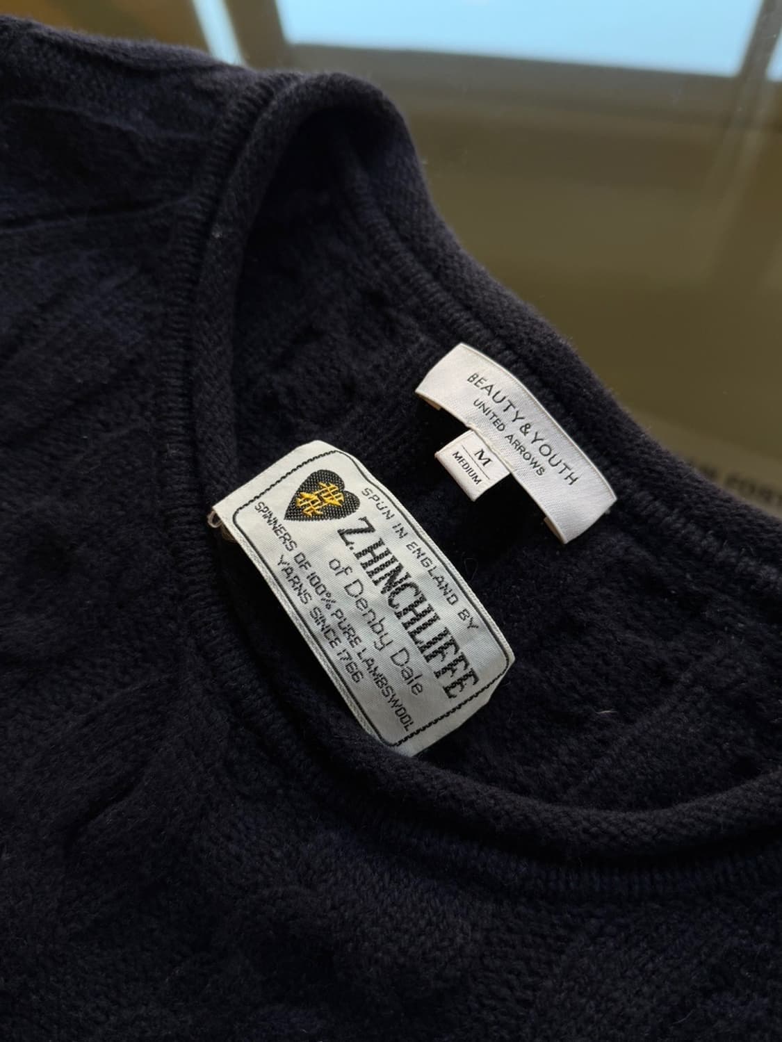 유나이티드 애로우 램스울 니트 슬림100 상품이미지8