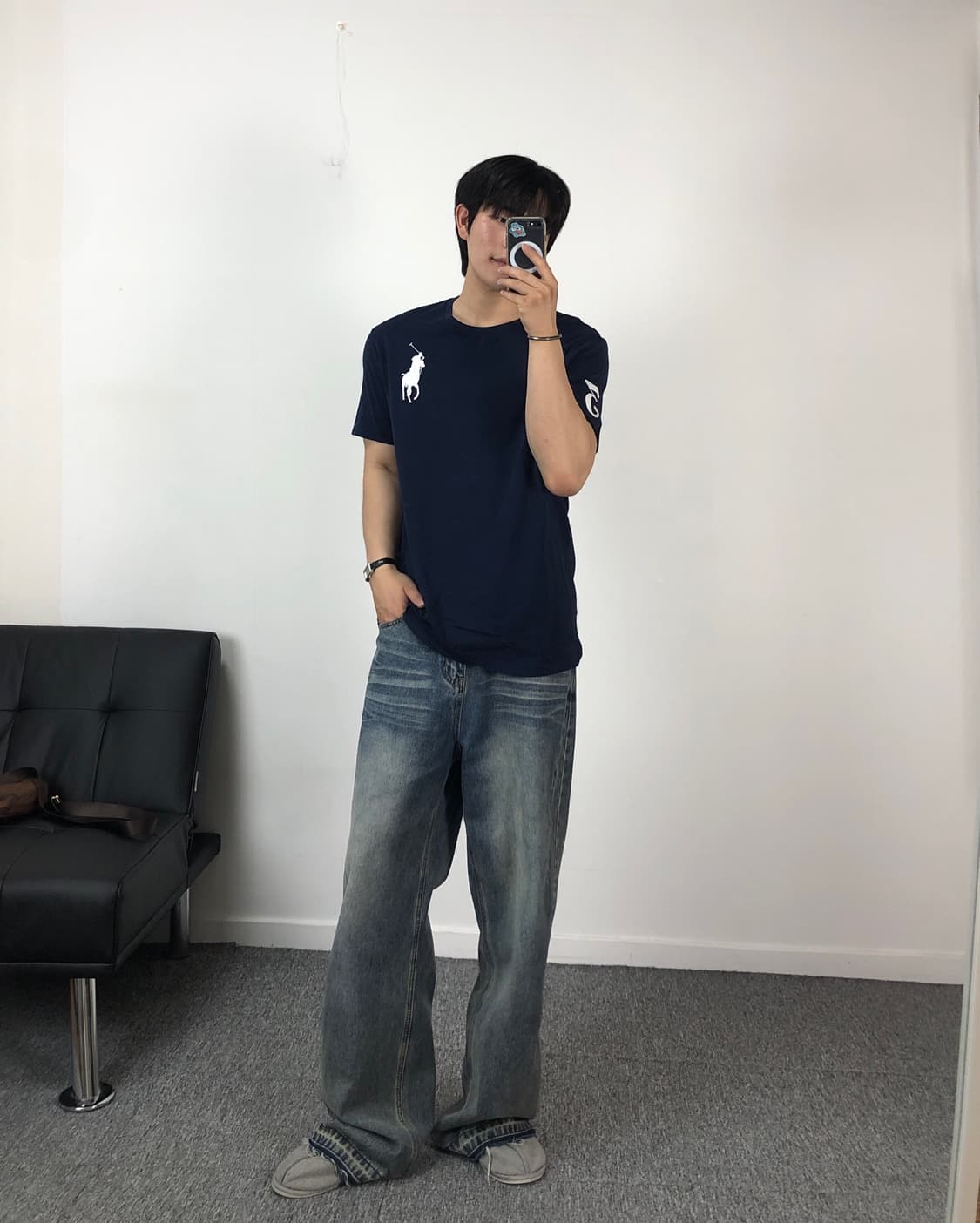 폴로 빅포니 치프키프 네이비 반팔 상품이미지1