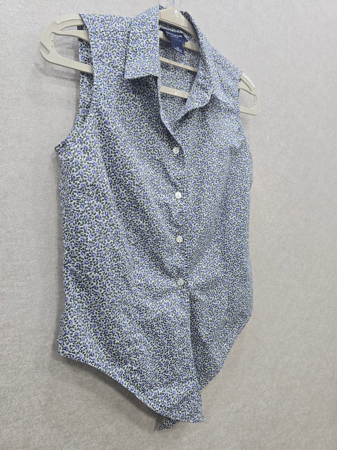 ANN TAYLOR 플라워 패턴 슬리브리스 셔츠 블라우스 상품이미지3