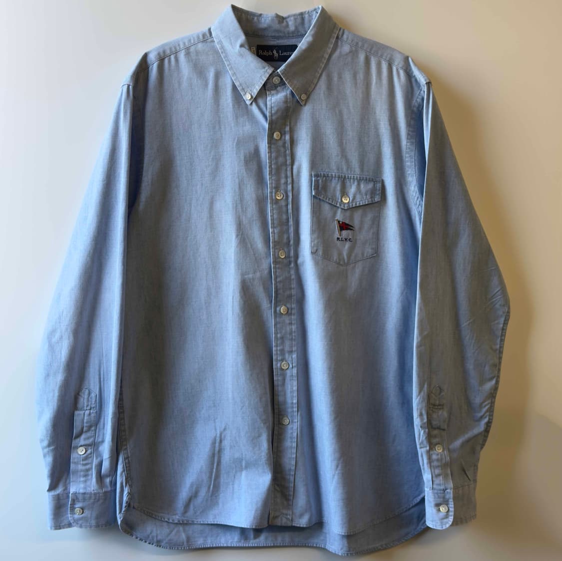 폴로 랄프로렌 로고 포켓 데님 긴팔 셔츠 상품이미지1