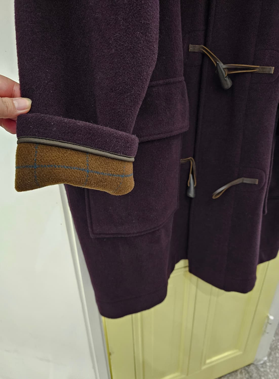 Mitsumine U.K 딥퍼플 떡볶이 코트 상품이미지9