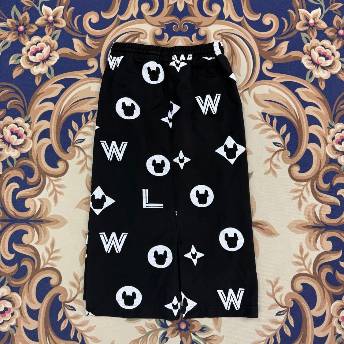 (F)라이프워크 Lifework 멀티라도그램 롱스커트(블랙) 상품이미지4