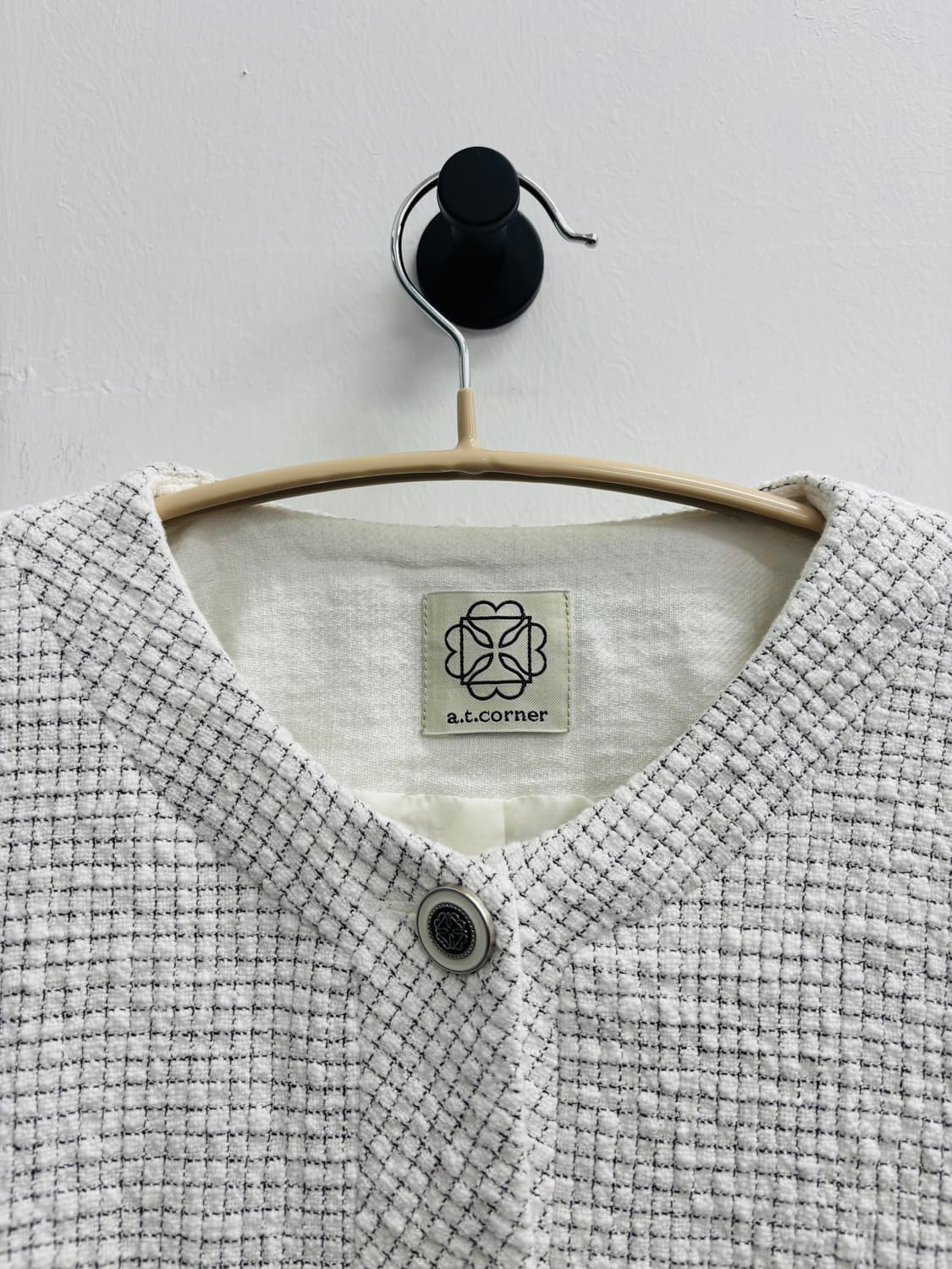 앳코너(a.t.corner) 코튼 블렌드 반팔 트위드 자켓 상품이미지3