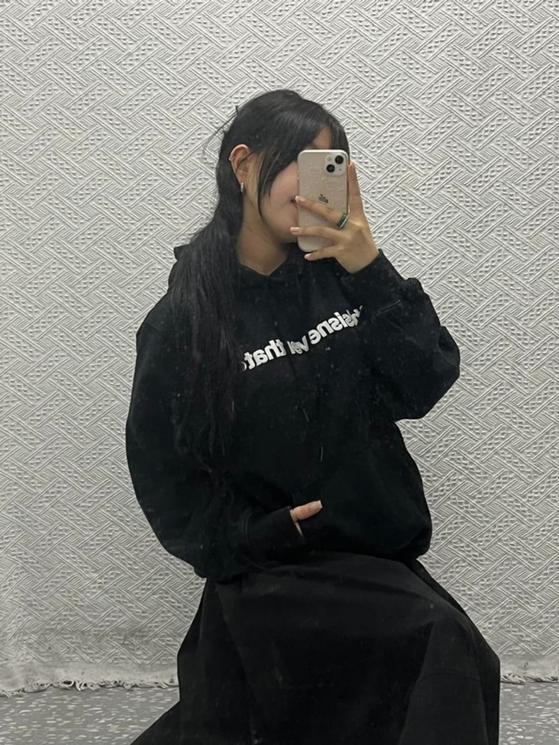 디스이즈네버댓 피그먼트 미드로고 후드티 M C06487 상품이미지1