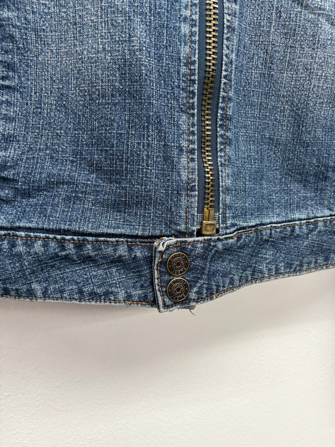 armor jeans 하이넥 데님 자켓 상품이미지5