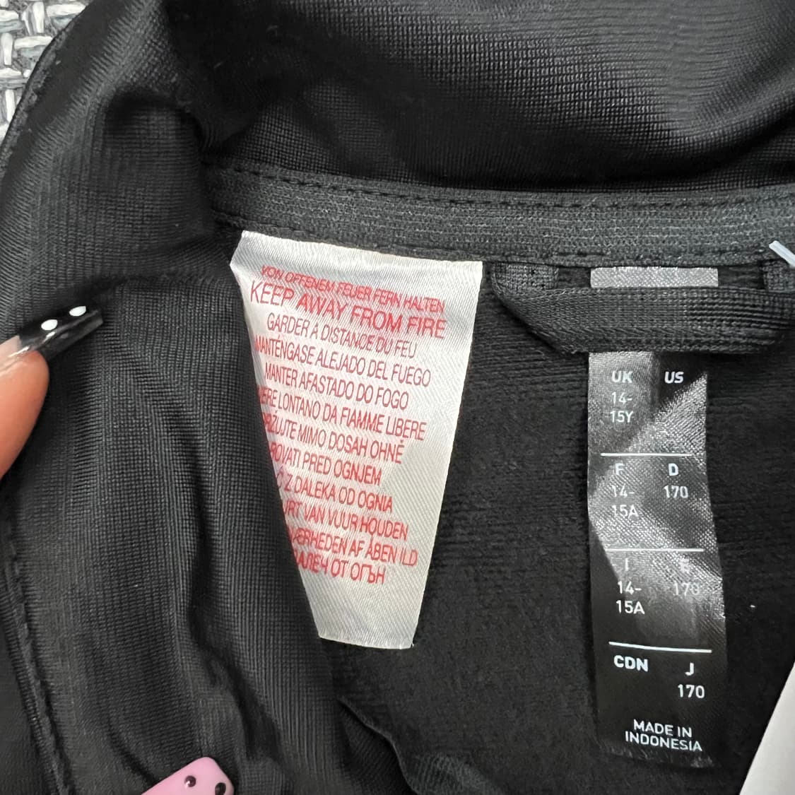 착샷O 아디다스 블랙 져지 170 상품이미지2