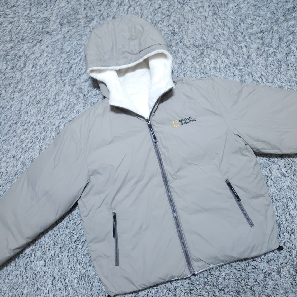 내셔널지오그래픽) XL 남자 양면 플리스 다운패딩 / 왕눈이샵 상품이미지1