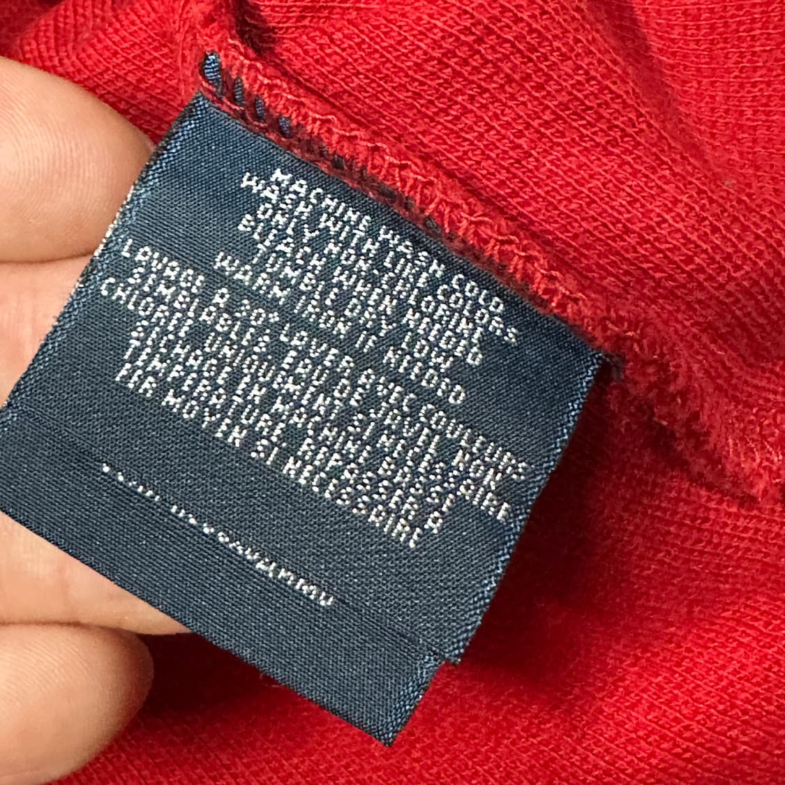 폴로랄프로렌 하프집업 니트 레드 L 상품이미지5