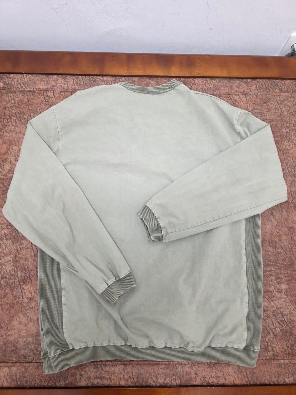 707 플랜 립넥 웜업 풀오버 카키 상품이미지5