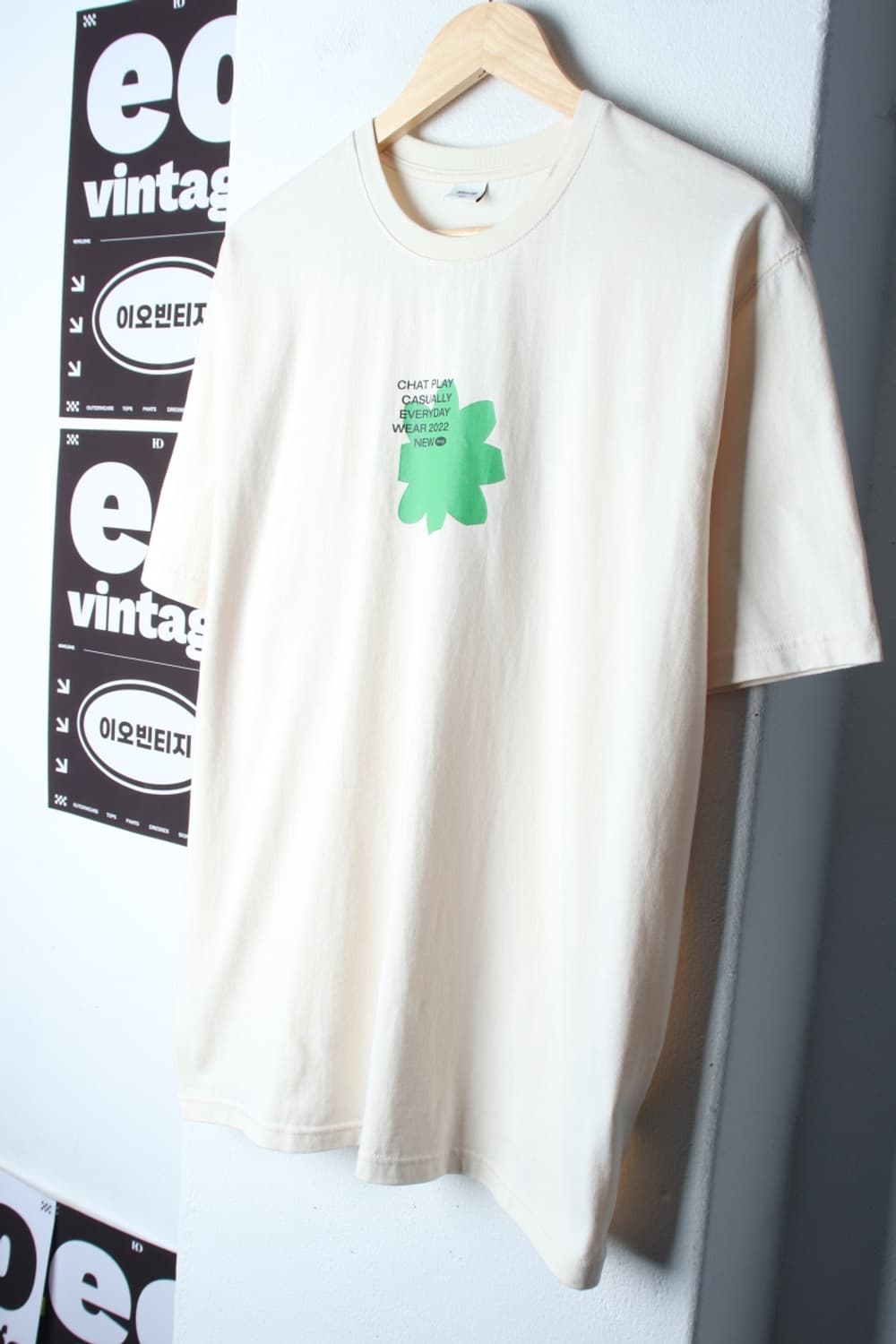 (M-XL) 엠엠엘지 반팔 티셔츠 그래픽 아이보리 올드스쿨-H32865 상품이미지1