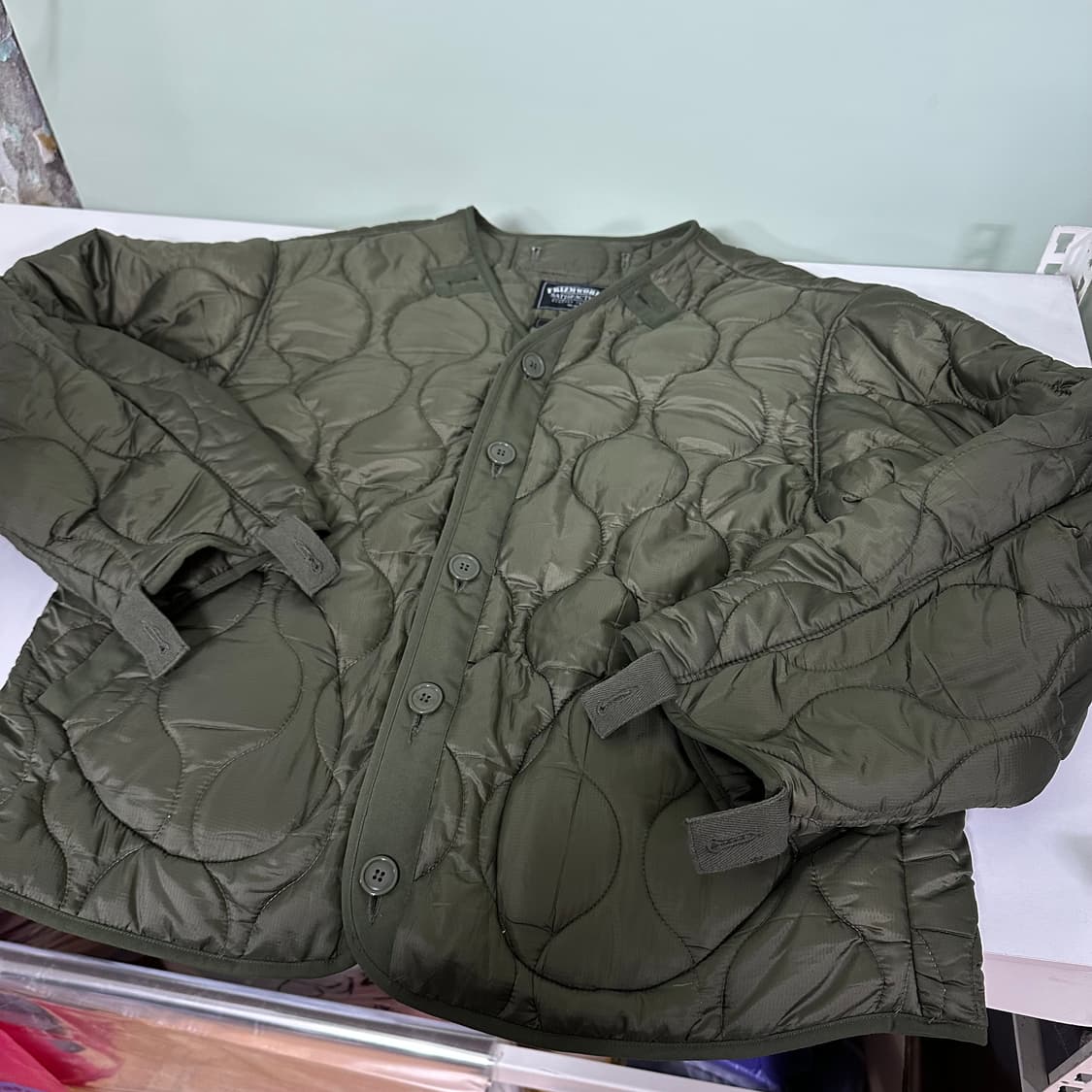 XL 프리즘웍스 카키 깔깔이 라이너자켓 상품이미지1