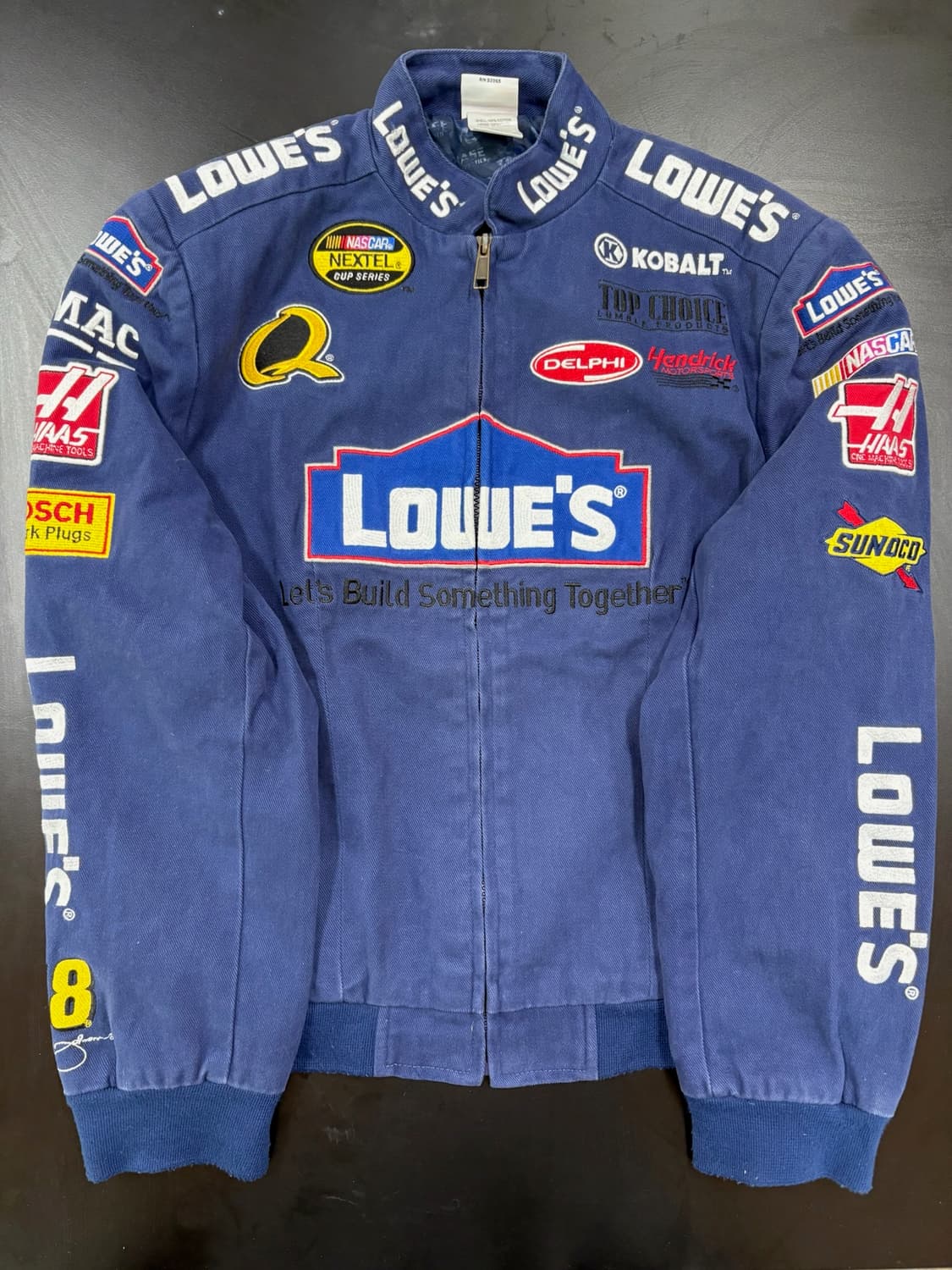 지미 존슨 Lowe's #48 NASCAR 스타일 빈티지 레이싱 재킷 상품이미지3