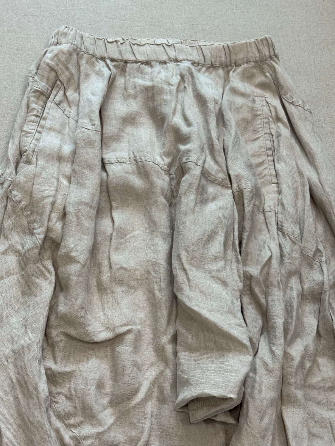 꼼데가르송 꼼꼼 13ss 린넨 비대칭 디컨스트럭티드 스커트 팬츠 상품이미지3