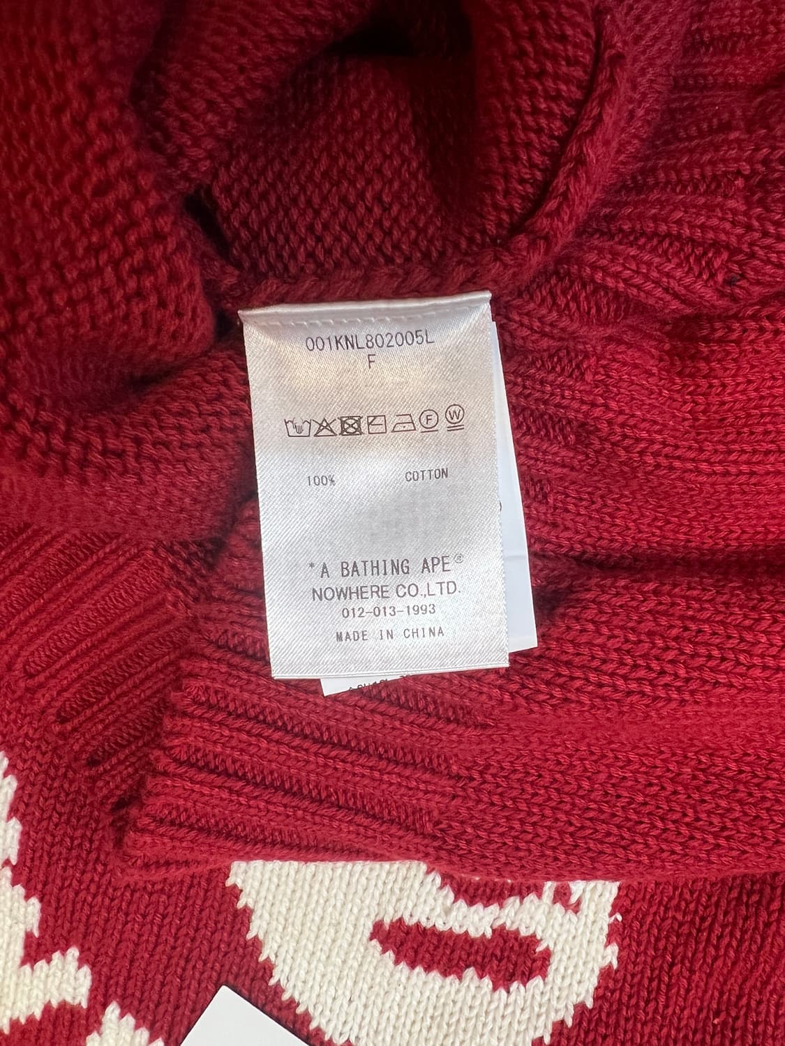 베이프 콜리지 니트 스웨터 상품이미지4