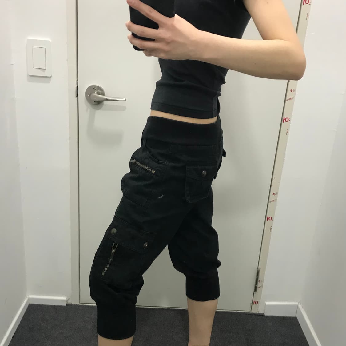 y2k 펑크 카프리 카고 팬츠 상품이미지3