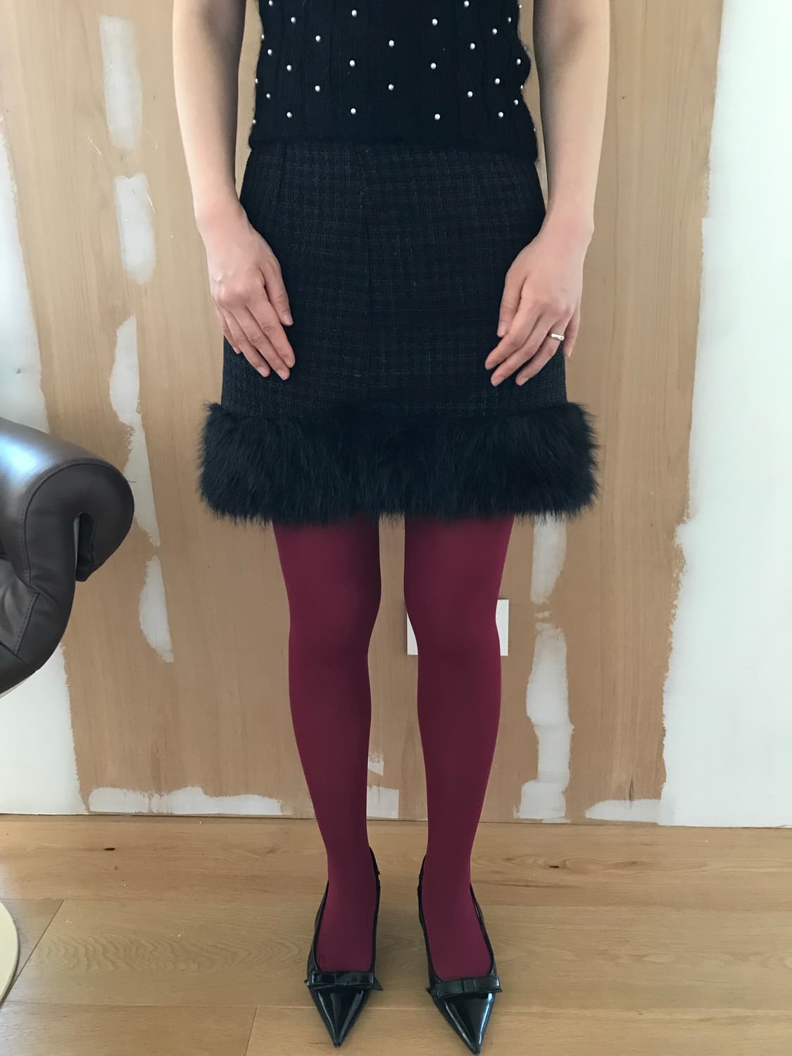 vintage fur skirt (26inch) 상품이미지1