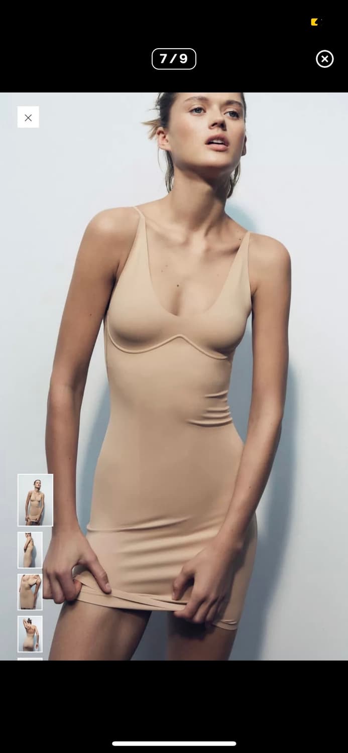 Zara 자라 바디쉐입 슬립 이너 원피스 상품이미지2