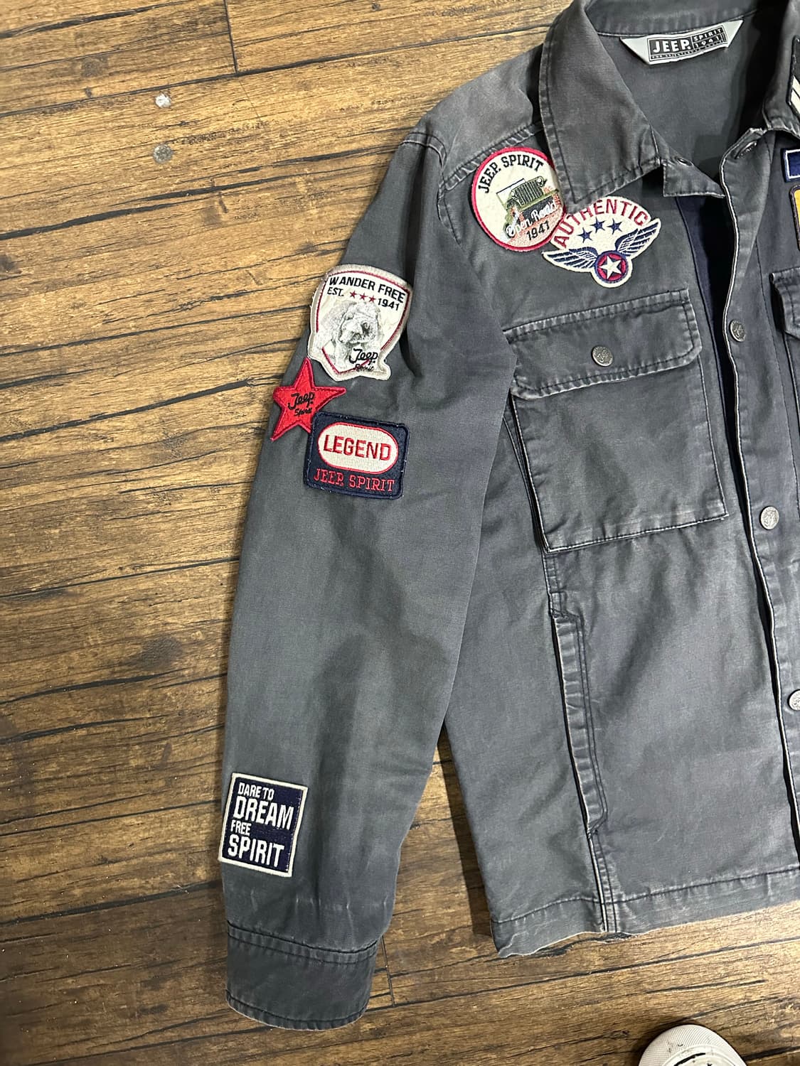 Jeep Spirit 패치 빈티지자켓 L(100) 상품이미지4