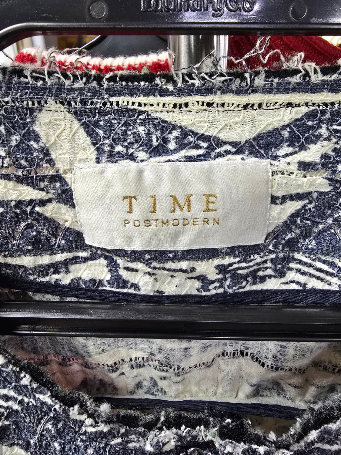 TIME 타임 패턴 짚업 자켓 (1282) 상품이미지3