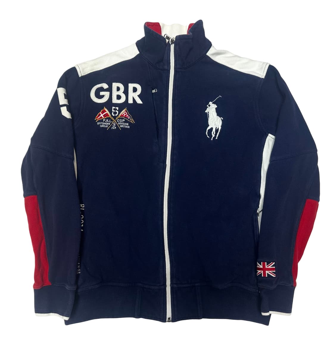 폴로 랄프로렌 빅포니 네이비레이싱집업 L 상품이미지1