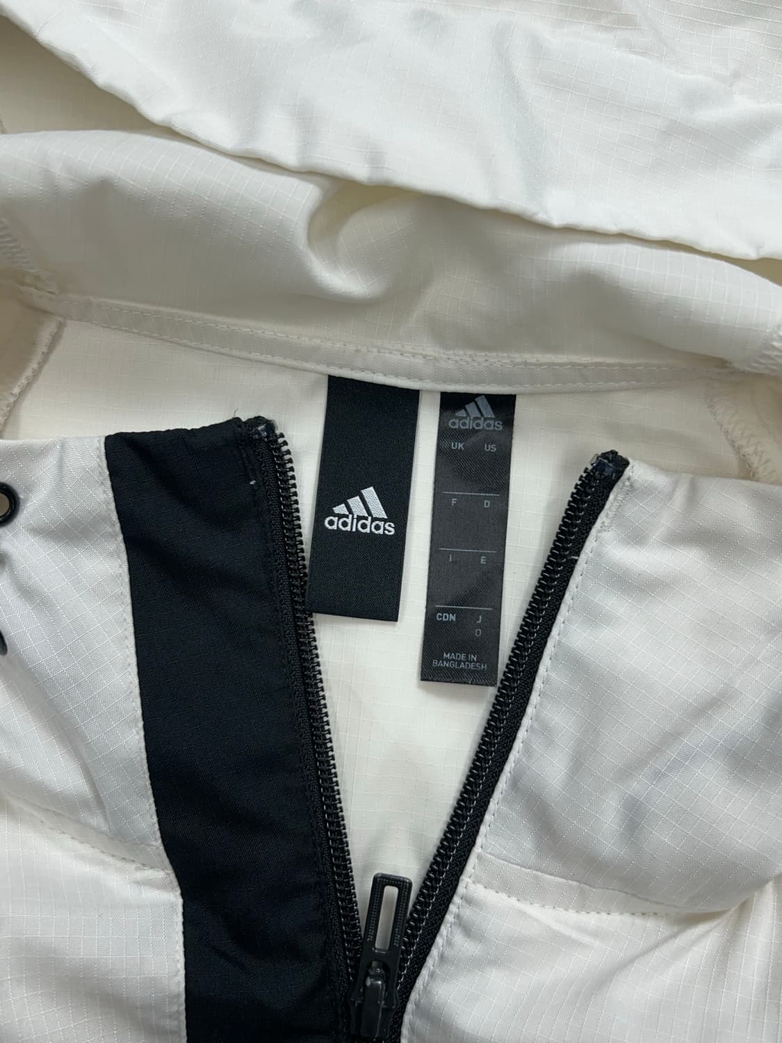 아디다스 제펜 화이트 바람막이 L 상품이미지6