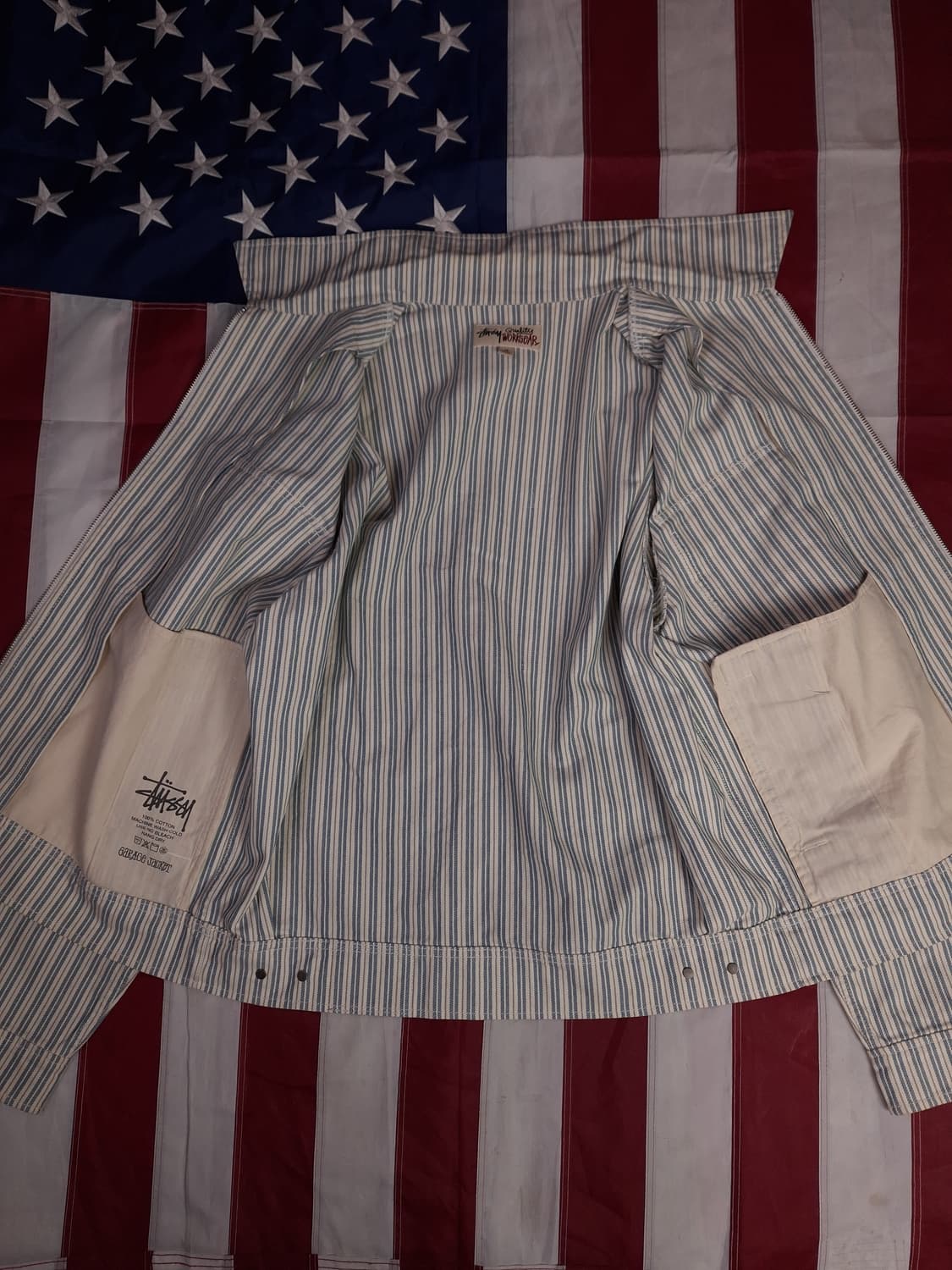 오리지날 스투시 스트라이프 개러지 자켓 상품이미지7