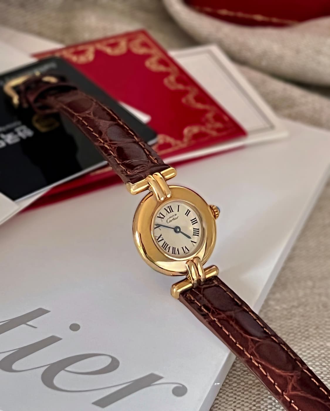 까르띠에 머스트 꼴리제  시계 / 정품감정서 . 케어 상품이미지9
