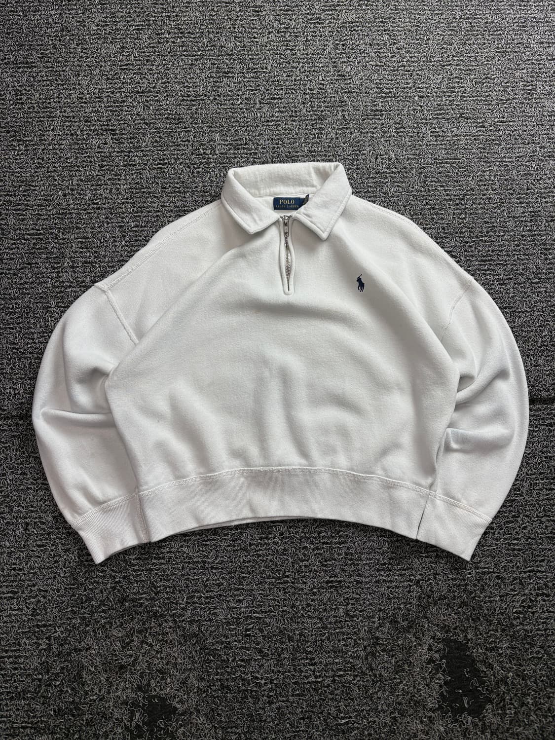 폴로 랄프로렌 신형 코튼 블렌드 크롭 하프 집업 3030 상품이미지2