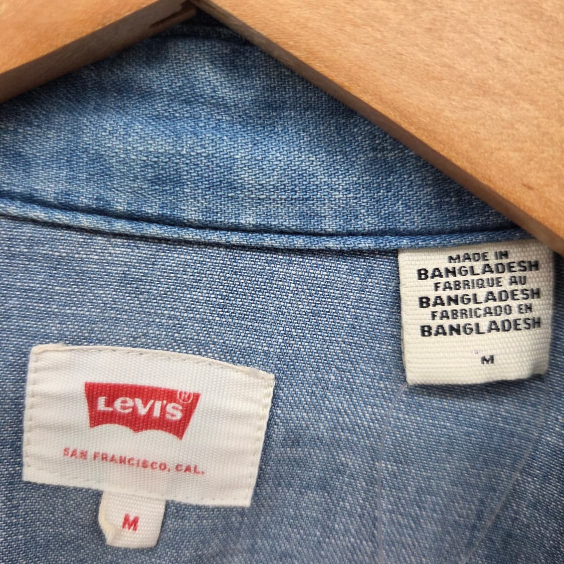 리바이스 웨스턴 데님 청셔츠 남m 상품이미지5