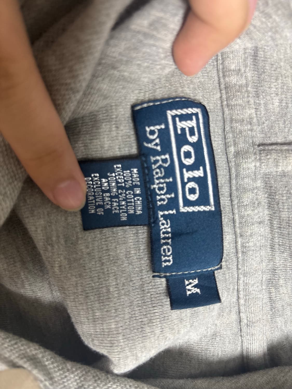 폴로 랄프로렌 후드집업 그레이(급처) 상품이미지3