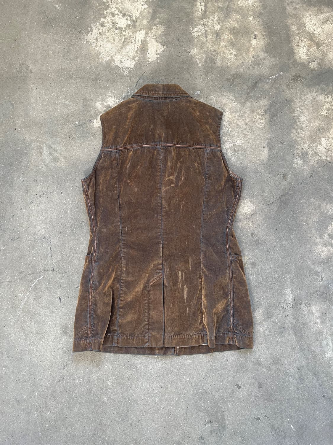 Diesel 디젤 로고 벨벳 베스트  상품이미지5