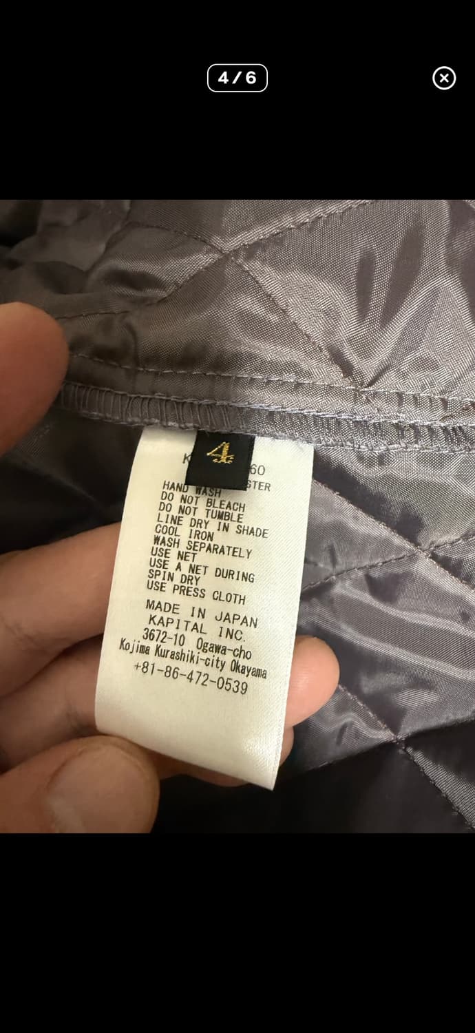 캐피탈 14온즈 데님 티백 드리즐러 자켓 아나키 레인보위 상품이미지3